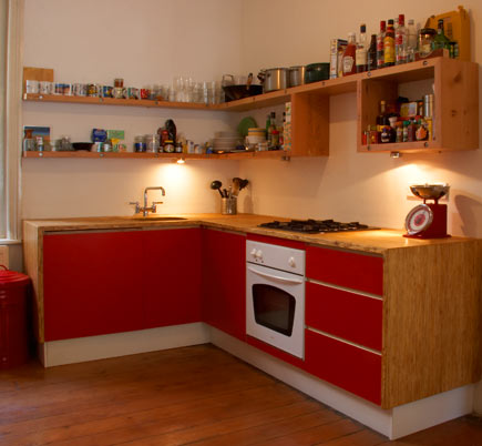 Open-plan kitchen